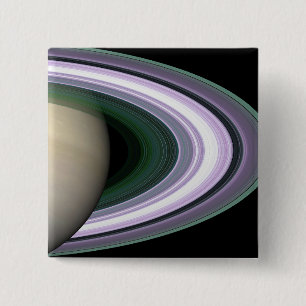 Saturn's Rings 2 Inch Square Button