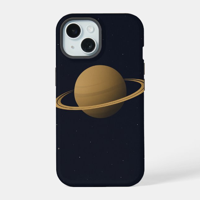Saturn's Whisper iPhone 15 Case (Back)