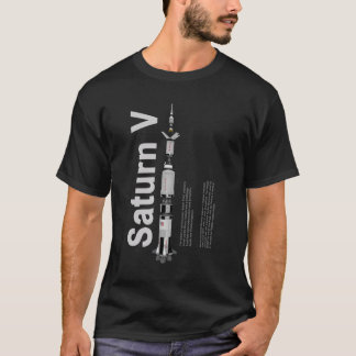 SaturnV Black Standard T-Shirt
