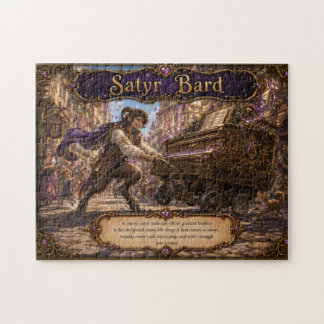 Satyr Bard and His Enchanted Piano Jigsaw Puzzle
