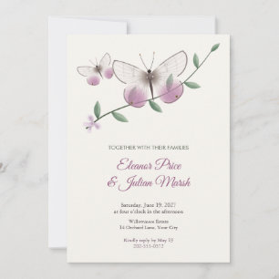 Satyr Butterfly Wedding Invitation