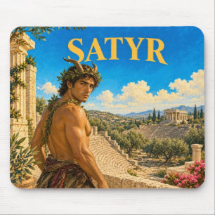 Satyr, Gothic Fantasy Monster Mouse Pad
