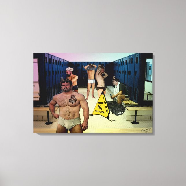 Satyr Locker Room on Wrapped Canvas (Front)