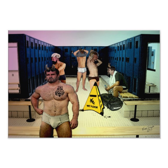 Satyr Locker Room Photo Print (Front)