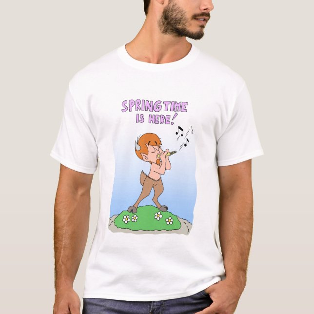 Satyr with Pan Flute T-Shirt (Front)