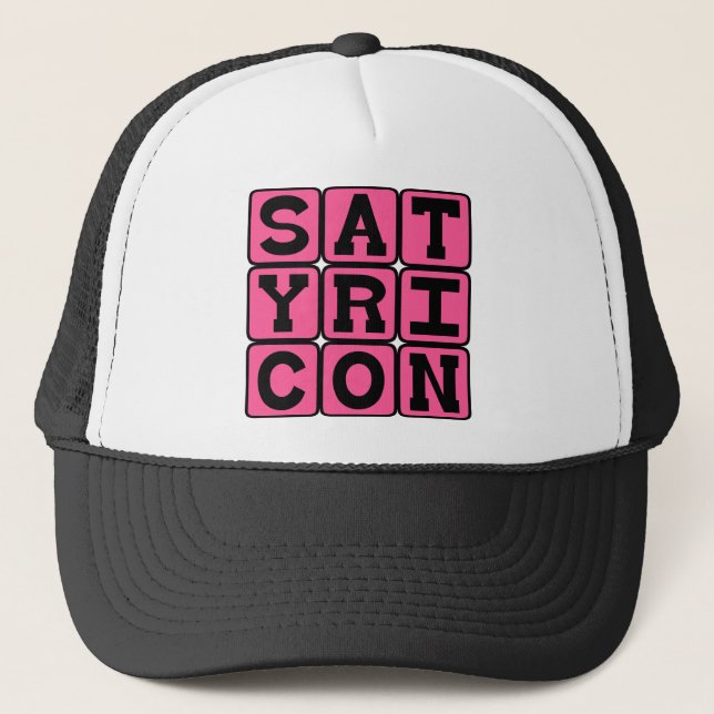 Satyricon, Latin Fiction Trucker Hat (Front)