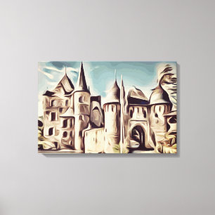 Satzvey castle canvas print