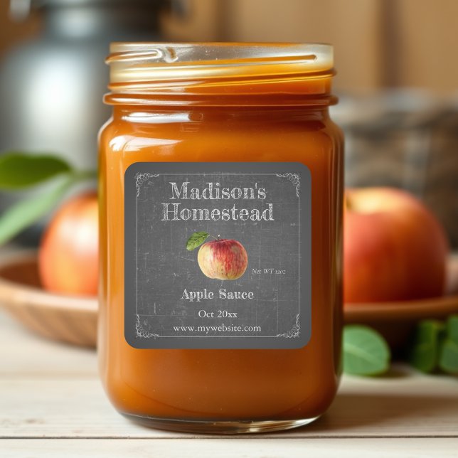 Sauce à la pomme | Sticker Carré (Créateur téléchargé)