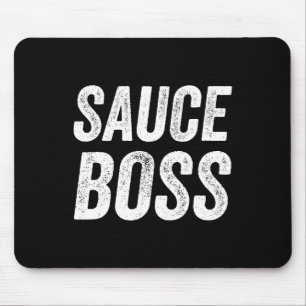 Sauce Boss Chef Bbq Cook Food Humorousa  Mouse Pad