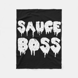 Sauce Boss Chef Bbq Cook Food Humourous Fleece Blanket