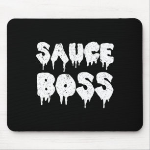 Sauce Boss Chef Bbq Cook Food Humourous  Mouse Pad