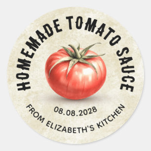 Sauce tomate vintage étiquette en conserve