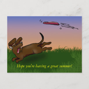 saucer dog postcard