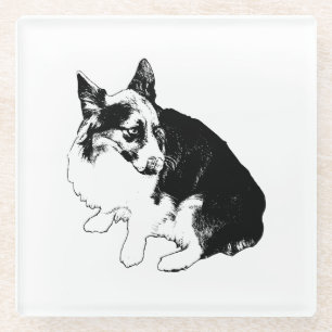 Saucer Sentinel Glass Coaster