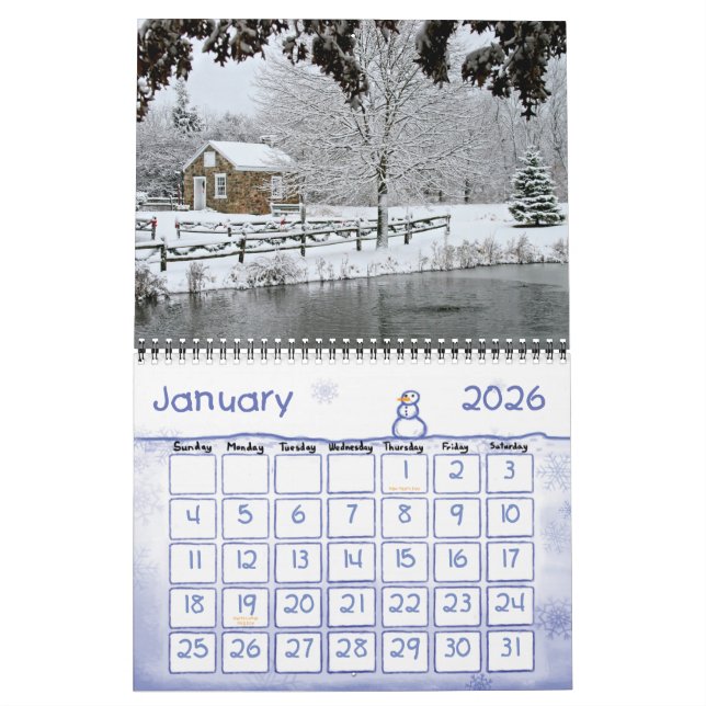 Saucon Valley wall Calendar (Jan 2026)