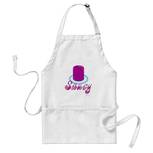 Saucy Cranberry Saying Standard Apron (Front)