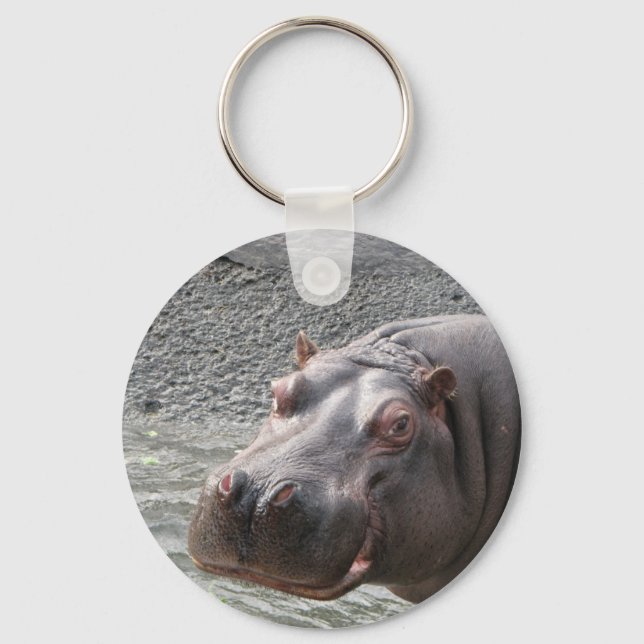 Saucy Hippo! Keychain (Front)