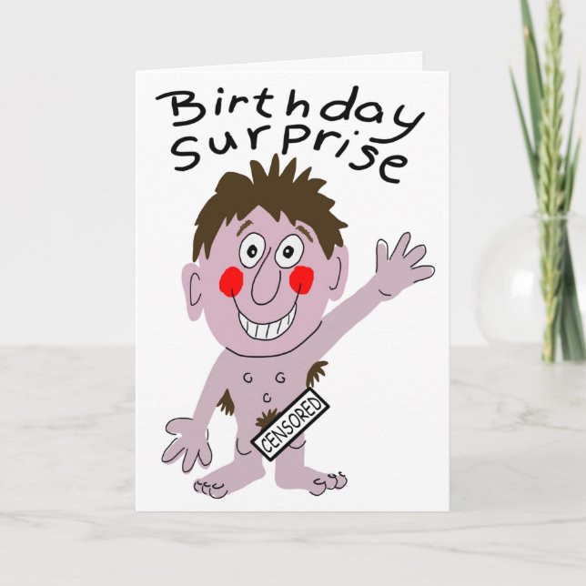 Saucy Man Birthday  Card (Front)