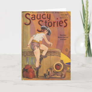 Saucy Pirate Girl Card
