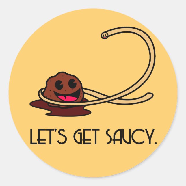 Saucy Sticker (Front)