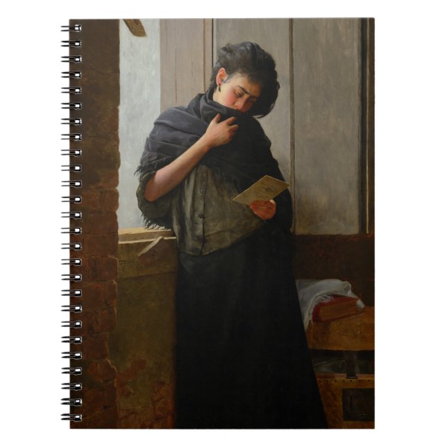 Saudade Longing by Jose Ferraz de Almeida Júnior Notebook (Front)