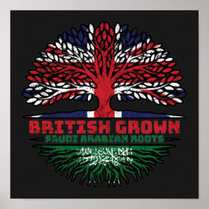 Saudi Arabia Arabian Uk United Kingdom British Poster