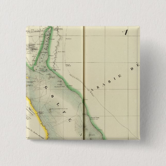 Saudi Arabia, Asia 77 2 Inch Square Button (Front)