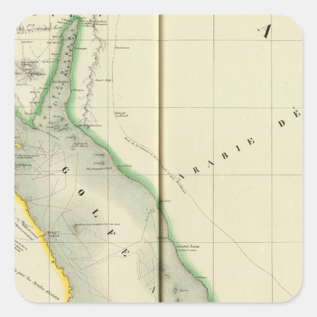 Saudi Arabia, Asia 77 Square Sticker (Front)