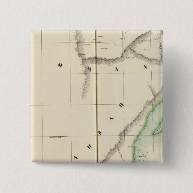 Saudi Arabia, Asia 92 2 Inch Square Button (Front)