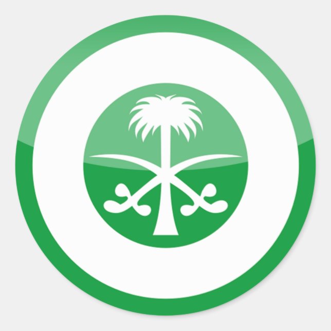 saudi_arabia classic round sticker (Front)