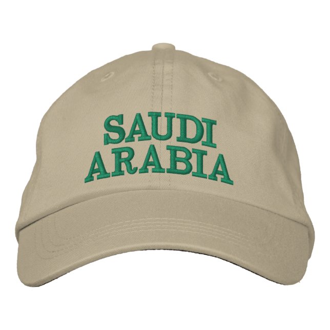 Saudi Arabia Custom Embroidered Hat (Front)