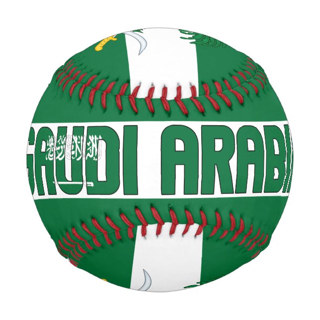 Saudi Arabia Flag and Coat of Arms Patriotic Baseball (Front)
