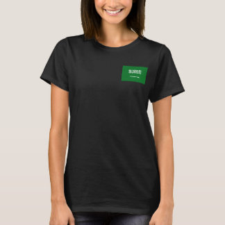 Saudi Arabia Flag and Map dk T-Shirt