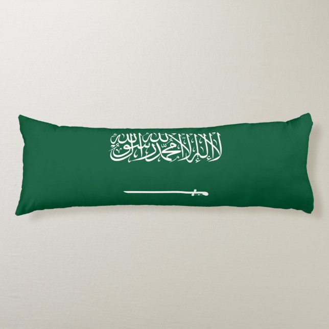Saudi Arabia Flag Body Pillow (Front)