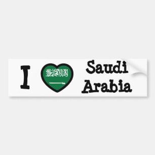 Saudi Arabia Flag Bumper Sticker