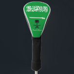 Saudi Arabia Flag Golf Head Cover<br><div class="desc">Golf head cover with image of the Flag of Saudi Arabia in colours of green and white.</div>