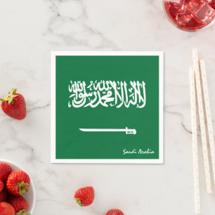 Saudi Arabia & Flag party fashion /sports fans Napkin