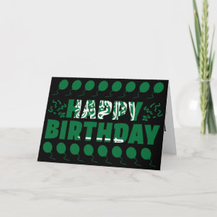 Saudi Arabia Flag Patriotic Birthday Card