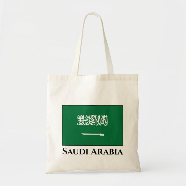 Saudi Arabia Flag Tote Bag (Front)