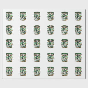 Saudi Arabia Goal Mode Skeleton Striker Nations Dy Wrapping Paper