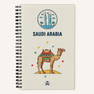 Saudi Arabia Heritage & Desert Camel Photo Archive Notebook