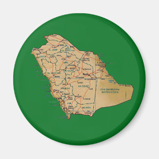 Saudi Arabia Map Magnet