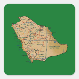 Saudi Arabia Map Sticker