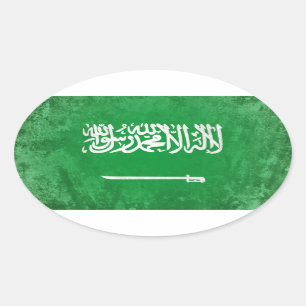 Saudi Arabia Oval Sticker