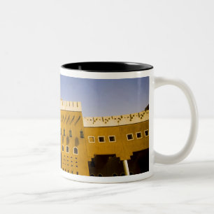 Saudi Arabia, Riyad, Mosque of Al Diriya Two-Tone Coffee Mug