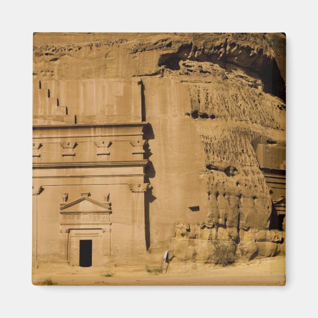 Saudi Arabia, site of Madain Saleh, ancient 3 Magnet (Front)