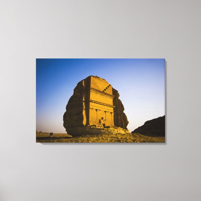 Saudi Arabia, site of Madain Saleh, ancient 4 Canvas Print (Front)
