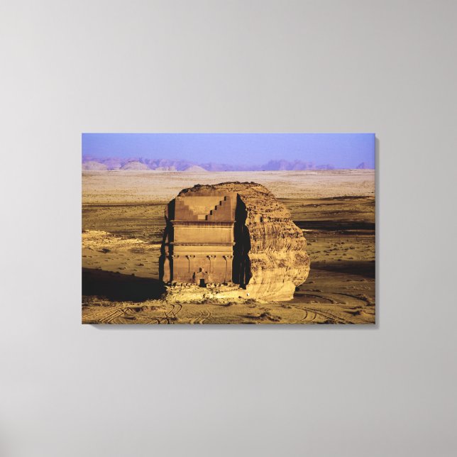 Saudi Arabia, site of Madain Saleh, ancient Canvas Print (Front)