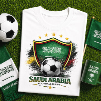 Saudi Arabia Soccer Fan Saudi Football World Cup T-Shirt