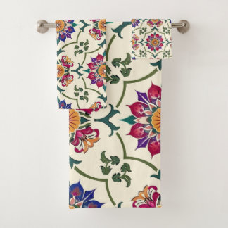 Saudi Arabian Floral Bath Towel Set